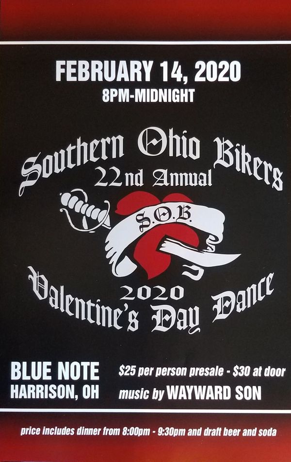 waywardsonrocks's tweet photo. Looking forward to playing the SOB Bikers 22nd annual Valentine's Day Bash @ Blue Note, Harrison, OH Feb 14, 8:00PM. All are welcome! Tickets in advance or at door. Dinner, raffles, beer, and great music! https://t.co/uLbEricYbz
@CityBeatCincy @cincy_music
 #classicrockcincinnati https://t.co/rHUQlmMfkK