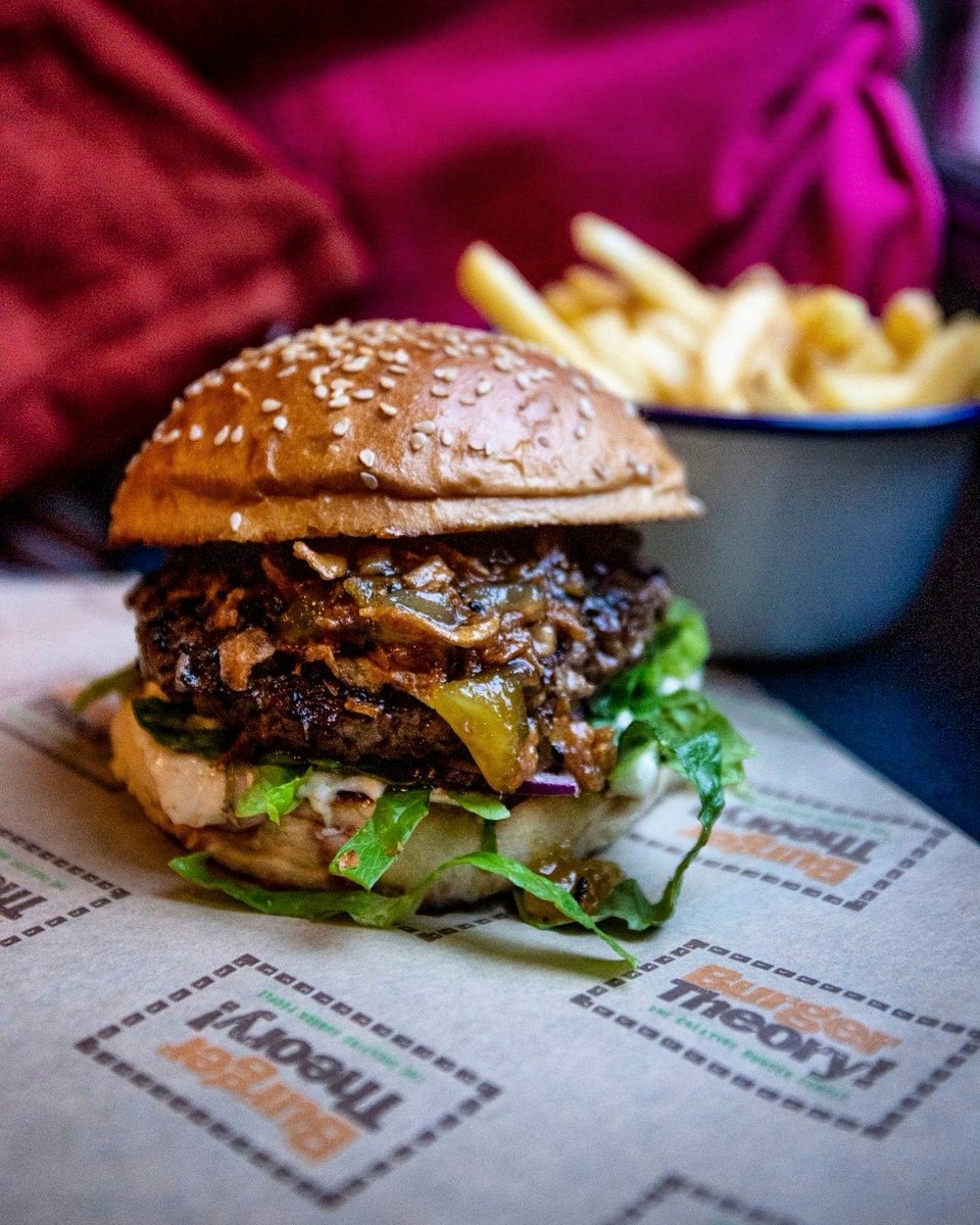 The new menu goes live in our Bristol restaurant at 5PM this evening 😍🍴🌃 Say hello to the Baa Grills - lamb patty, mango chutney, crispy onions and sesame mayo 😌 stay tuned as we reveal more new additions this week 🎉 #burgertheoryuk #bristolfood #burgers