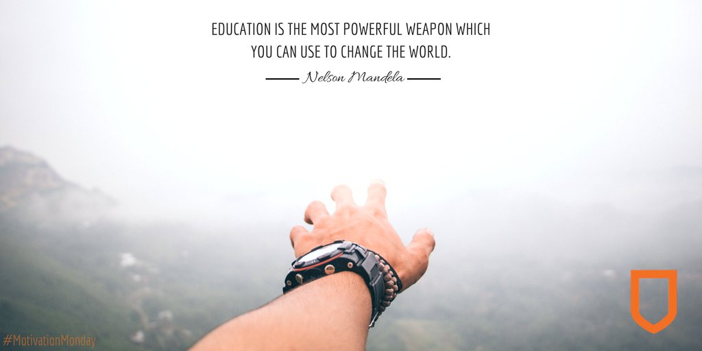 Arm yourself with educational power. #MondayMotivation

Great words from #NelsonMandela. #BlackHistoryMonth