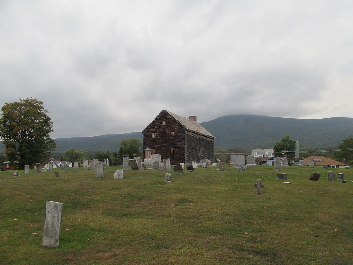 jaw-droppingly ominous Quaker meeting house. pacifists my ass