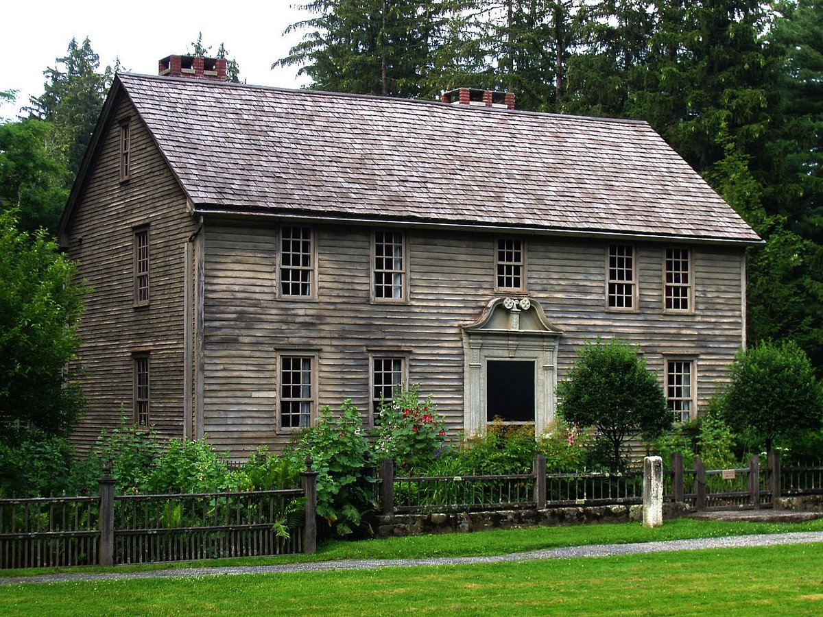 not to be outdone in spookiness, non-Quaker missionaries built this house: actually way back in the 1730s, when it was the centre of a mission to Native Americans