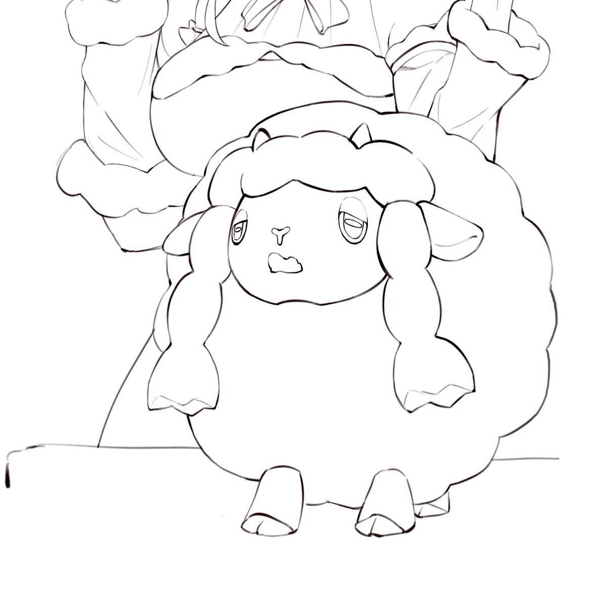 Wooloo & Watame with a bit of Asacoco 