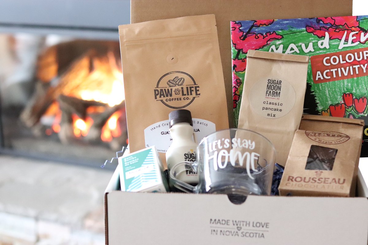 Our #winternovabox is now available on our site. We’ve got a selection of cozy items from around #novascotia. Perfect to make the remaining winter days a little extra enjoyable ❄️