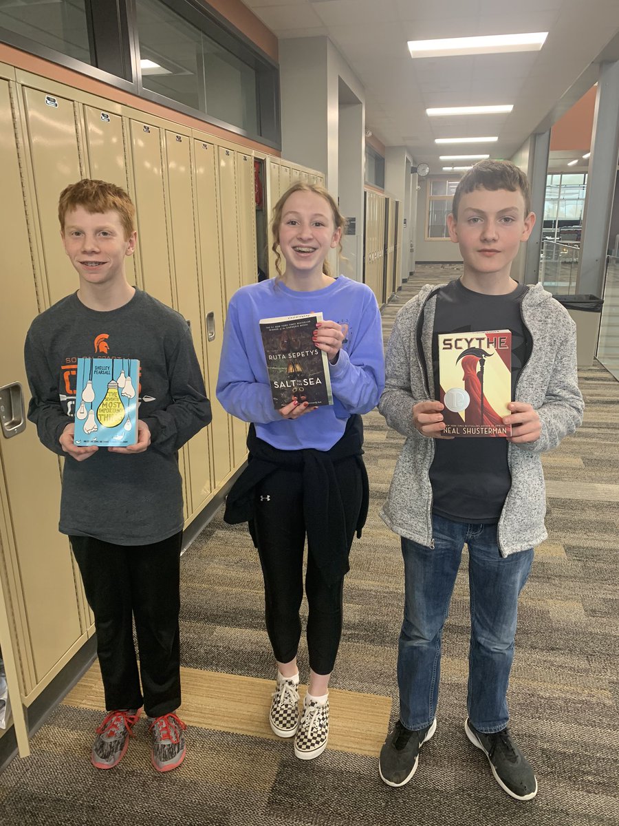 KateGordon83's tweet image. Books are pouring in from our SEF Grant! 27 new titles so far - and many more to come. All student recommendations and selected!