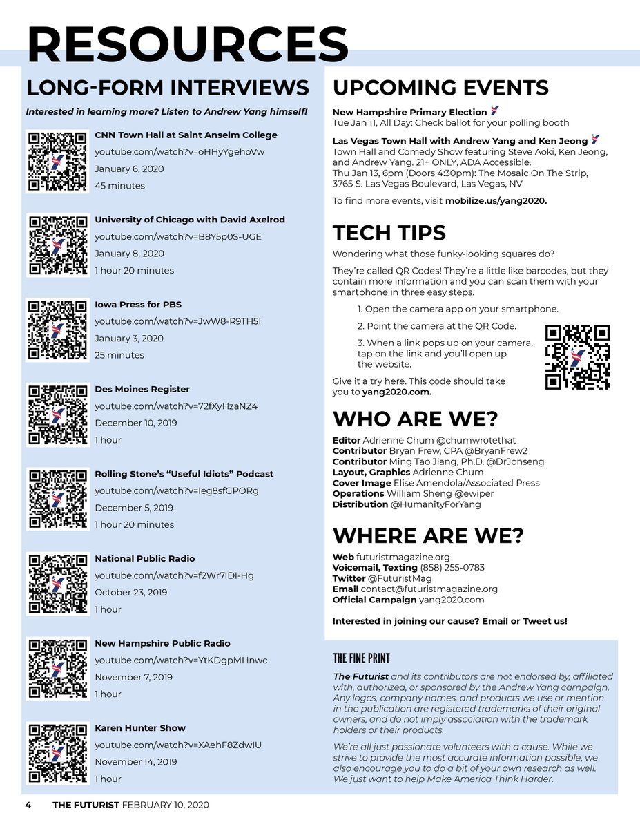FuturistMag's tweet photo. Mini Issue 7 is now available! 

https://t.co/eGUiMdj7Yw

In this issue, @BryanFrew2 discusses how businesses handle raised minimum wages and compares 15MW with Yang's UBI.@DrJonseng talks about what his Iowa Yang Month trip was like. @SubaruZakk shares his #YangStory https://t.co/MuZhEtLt4w