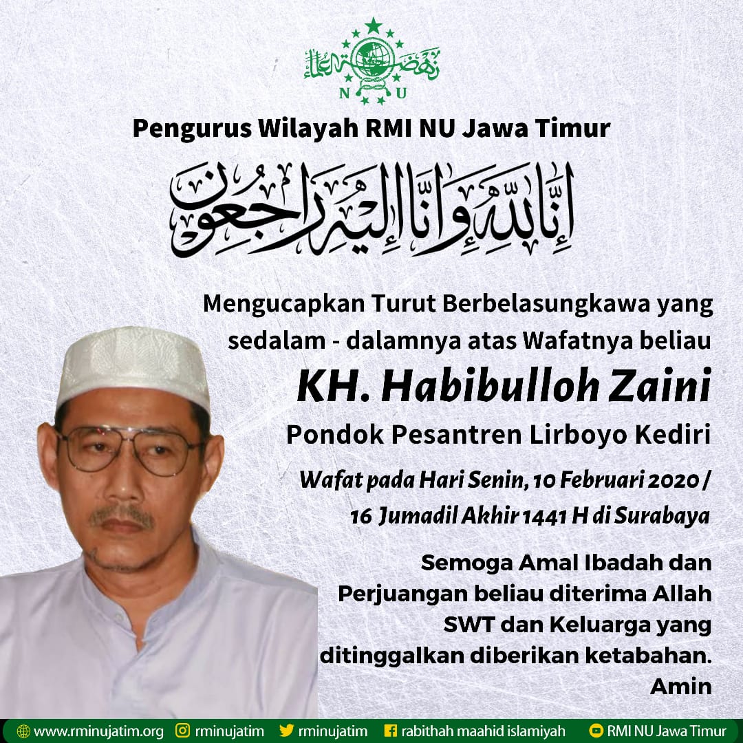 Kan9Santri's tweet photo. Inna lillahi wa inna ilaihi rojiun...
Salah satu pengasuh @PonpesLirboyo wafat... https://t.co/NHxz330mgr