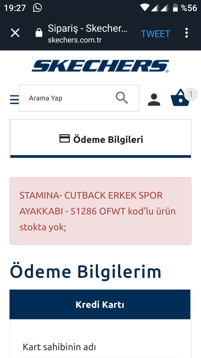 #skechers stokta olmayan ürünü indirim yapıp satıyormuş gibi yapıp satmıyorsunuz