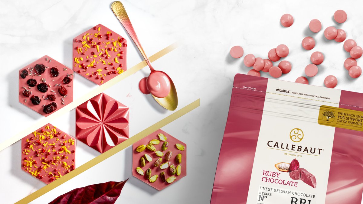 FoodAngles's tweet image. .@Callebaut_UKIE Ruby Chocolate is the perfect ingredient to use for Valentine's dessert menus this year. foodangles.com/coloured-flavo… …