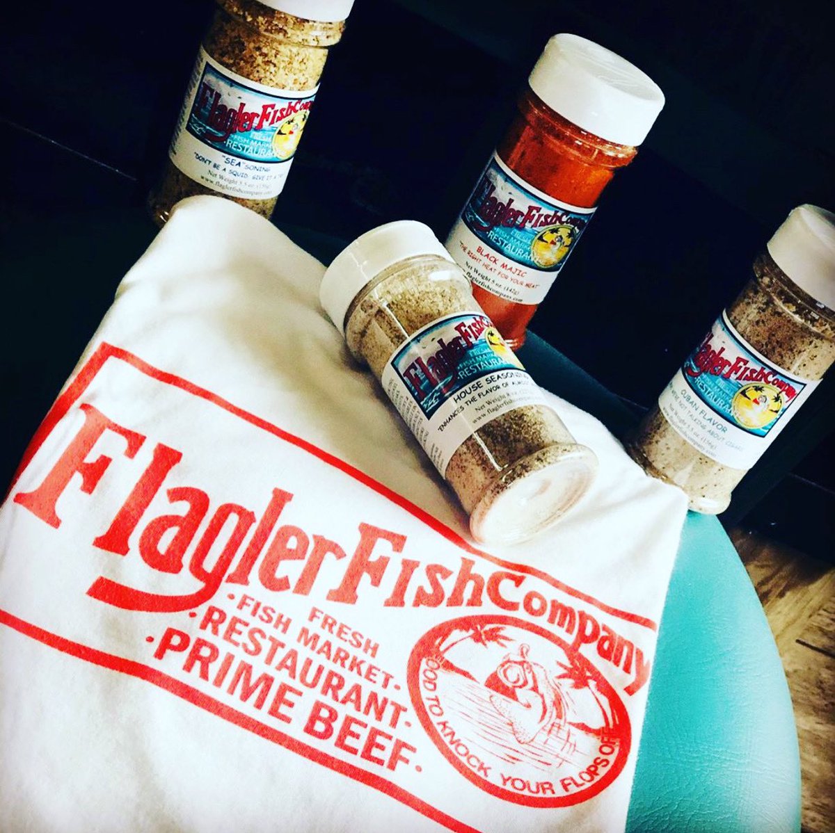 FlaglerFishCo's tweet photo. We always have a little something for everyone! Come in today eat lunch, dinner and grab some cool gear! #EatLocal #ShopLocal #FFC https://t.co/p2bi1YfNDp