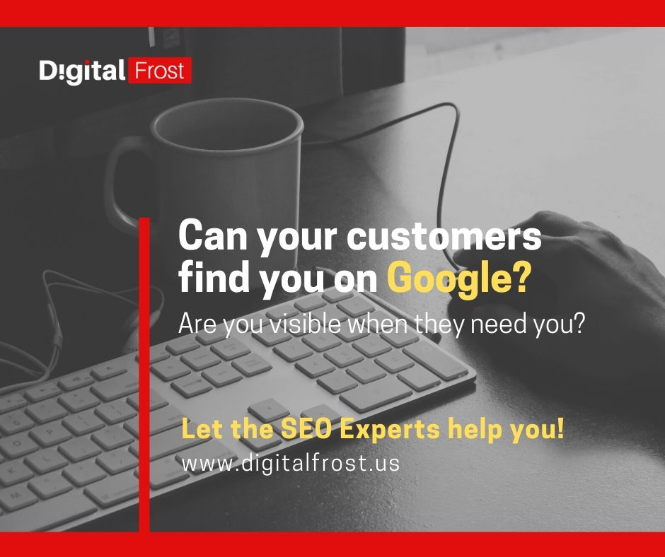 digitalfrostus's tweet photo. Is your website on the first page of Google? If not, then you're losing customers to a competitor.

Digital Frost can help you gain that #1 spot on Google Searches. visit: https://t.co/SqdZxxtM0c

#seo #searchengineoptimization #digitalmarketing #searchranking #google #seocompany https://t.co/HXd473P2vE