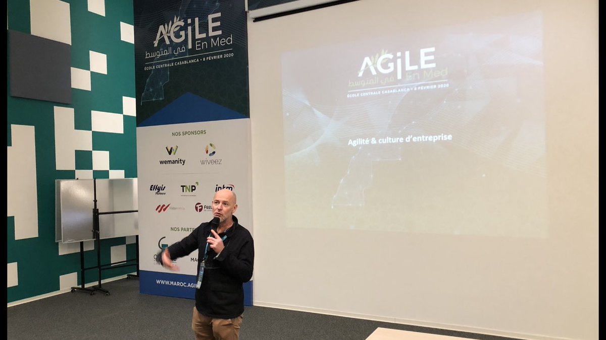jfoconseil's tweet image. C’était une conférence passionnante à propos de culture de @ckeromen @agile_med. 🙏🏻
Elle était unique et exclusive pour Casablanca mais j’espère qu’il y en aura d’autres bientôt. 
Les thèmes de la culture et du changement s’abordent naturellement dans la pensée complexe 👍🏻