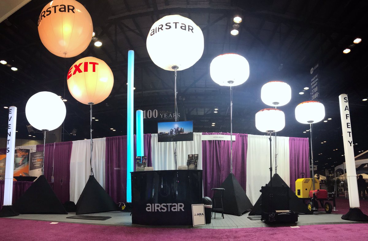 It’s the first day of the ARA Show! Find us in Booth 2921, 2/10 - 2/13 in sunny Orlando, Florida!

#WeAreAirstar #balloonlight #lightingballoon #eventlighting #safetylighting #ARA #ARAShow2020 #ARAShow #RentalShow