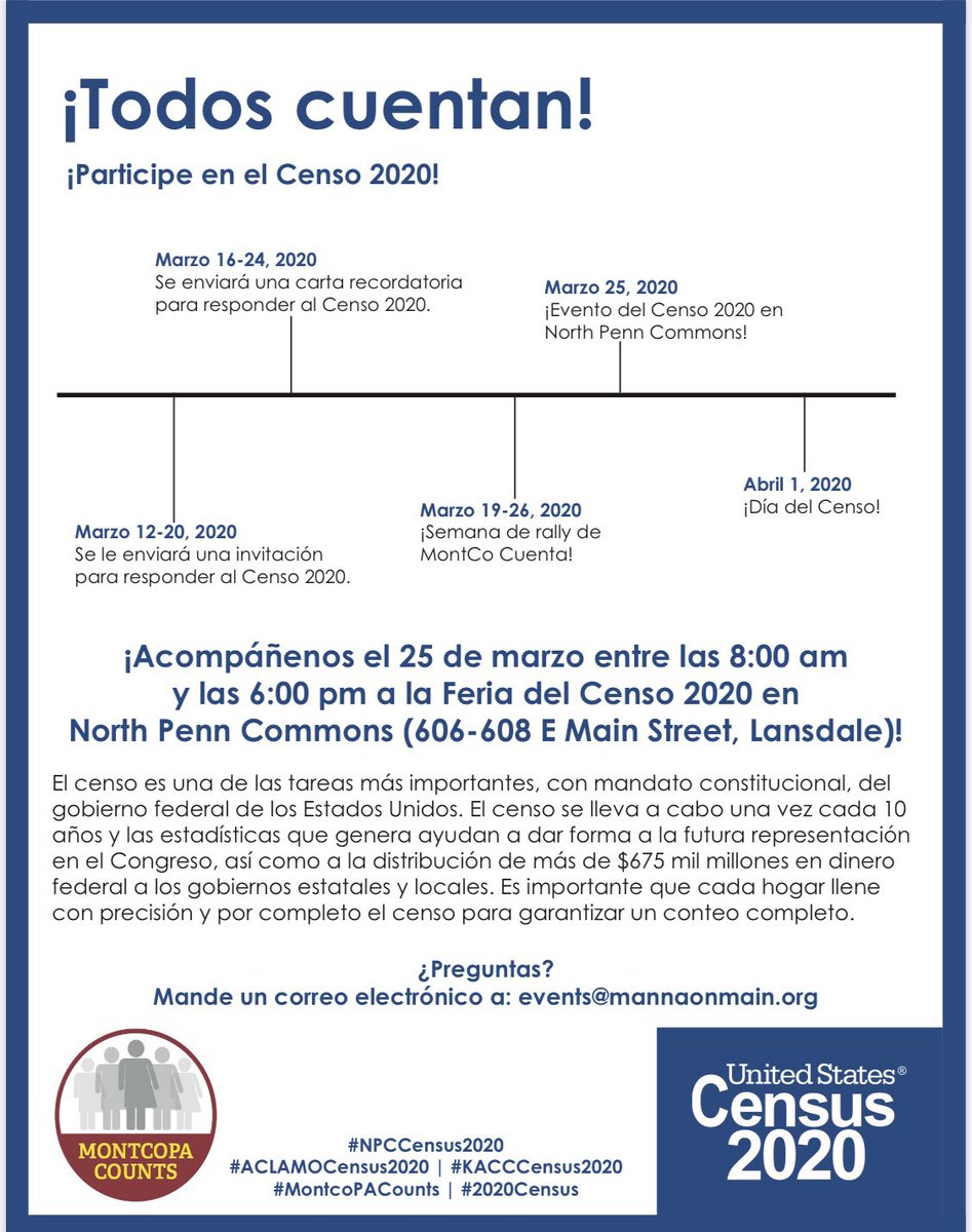 _ACLAMO_'s tweet photo. So excited about North Penn Commons Census 2020 Committee getting things done! We got our lawn signs in English, Spanish and Korean!Save the date March 25! We will have prices, presentations and activities for all! #NPCCensus2020 #ACLAMOCensus2020 #KACCCensus2020 #MontcoPACounts https://t.co/73uR9BOqCP