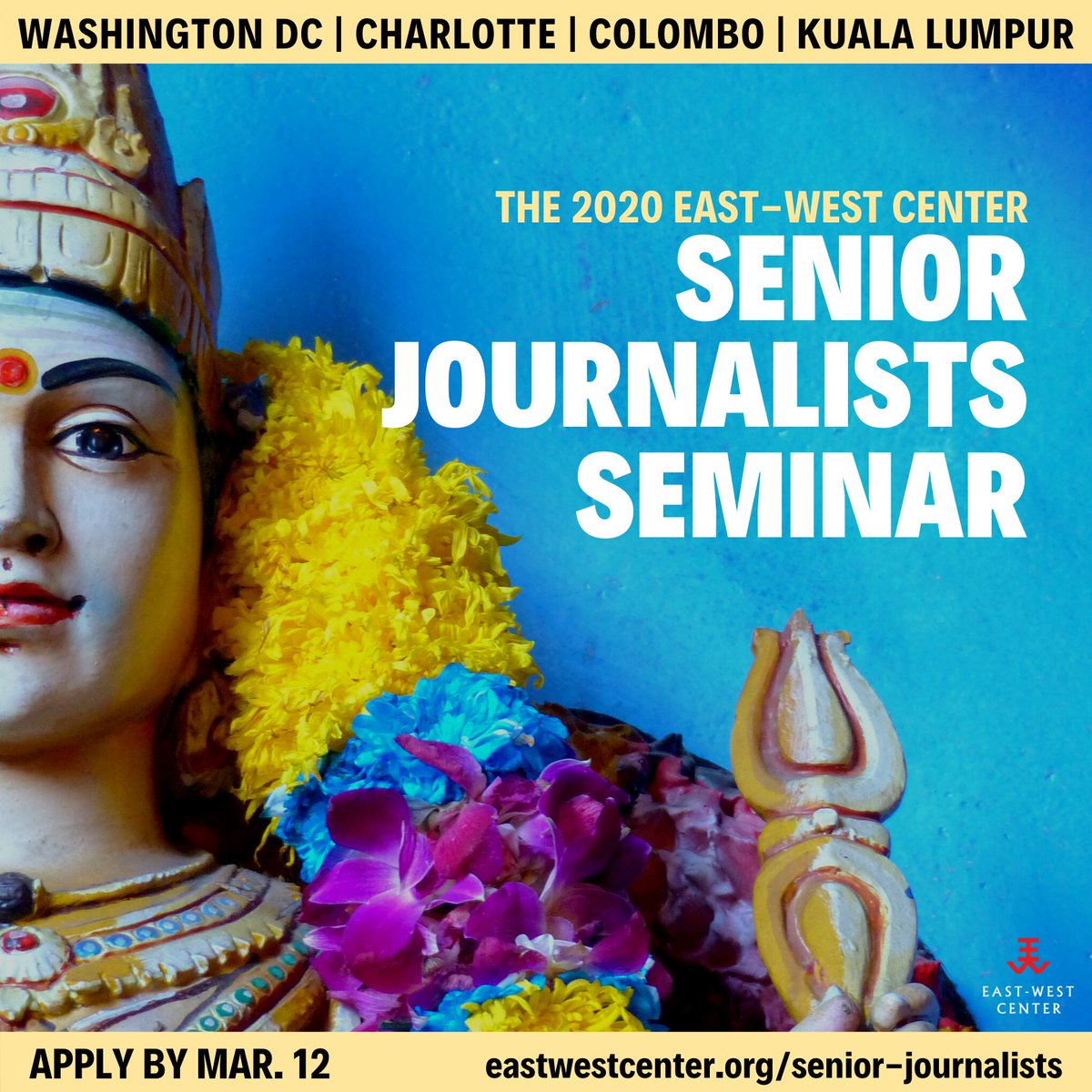 Great opportunity for the Journalists, especially in Indonesia, the Senior Journalists Seminar (an immersive dialogue, study, and travel program) accepting application eastwestcenter.org/senior-journal… <a href="/AJIIndonesia/">AJI Indonesia</a>