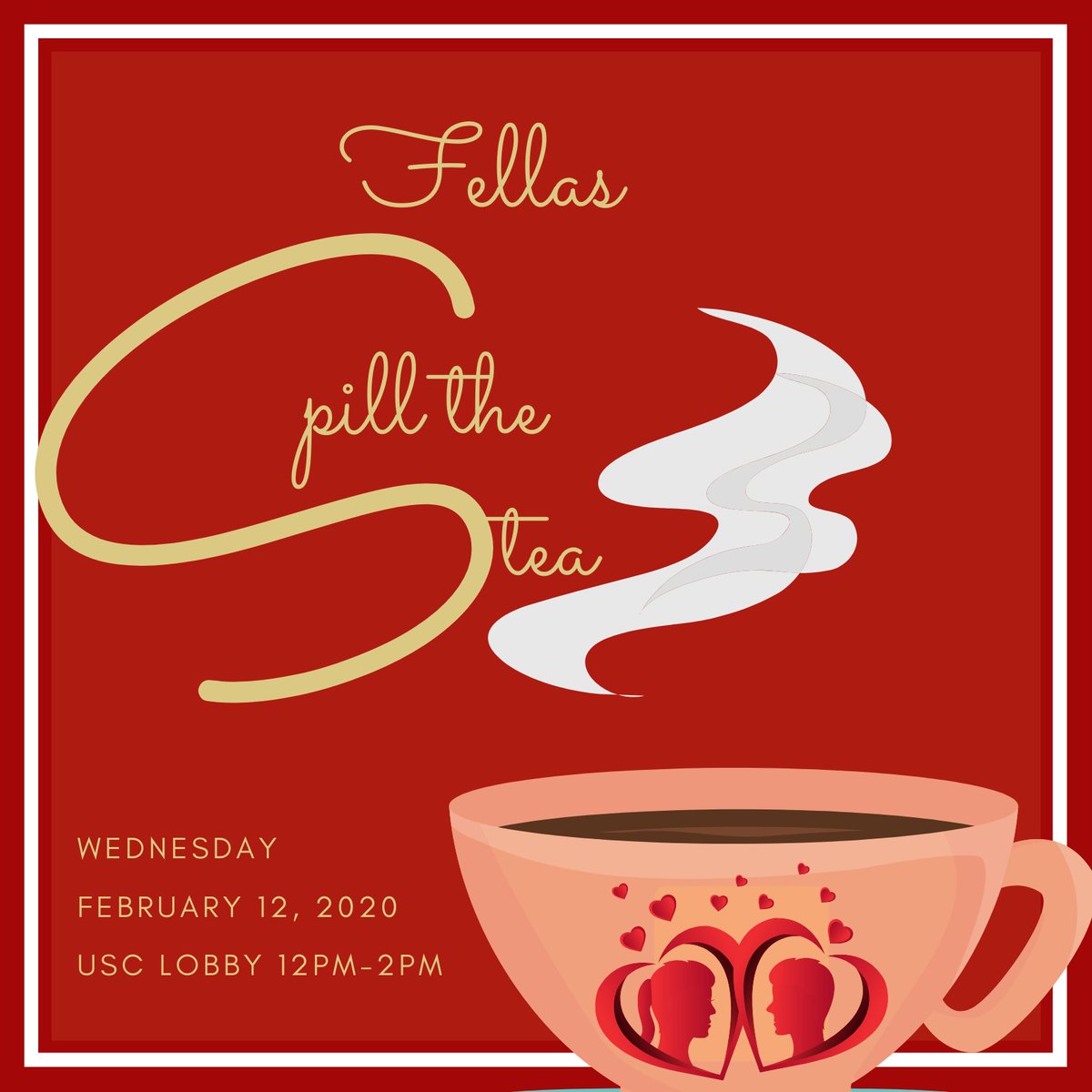 EAGERInc's tweet photo. Fellas, are you tired of the same ole, same ole every Valentine’s Day? Then stop pass Eager Inc’s table this Wednesday from 12-2pm and give us your DO’S &amp; DONT’S on what YOU actually want from your partner this upcoming Valentines Day 🗣🗣❣️ https://t.co/bVX3JNh9WK