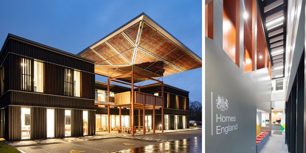 mcavoygroup's tweet photo. We are delighted to announce that the flagship #offices we built #offsite for @HomesEngland have been shortlisted for a 2020 @BCO_org Award. Congratulations to the project team &amp; @proctormatthews - fantastic to receive this recognition https://t.co/t0P3wVxcN8 https://t.co/cImqEvyzYf