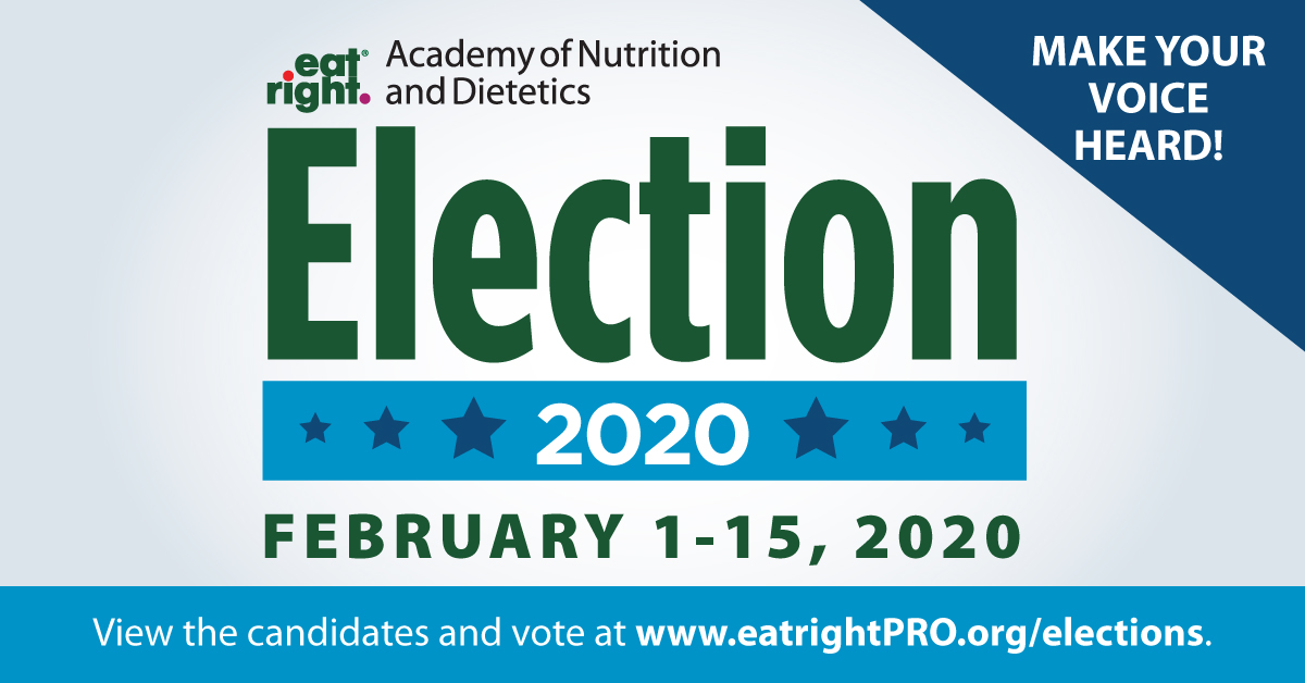 We're up to 5% overall voting by Academy members. Let's double that by February 15! RT to help spread the word and encourage others to vote. 🗳️ 

VOTE TODAY: sm.eatright.org/election

#eatrightPRO #rdchat #dietetics #dietitian