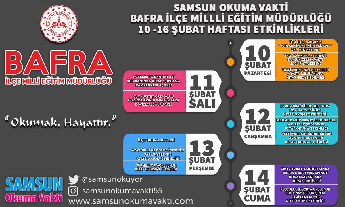 Kitaplar sıcak dostlardır #samsunokumavakti kütüphaneleri ile #heryerekitapheryerdekitap @YUKSELAYDINTS <a href="/zekeriyaakbag/">Zekeriya Akbağ</a> <a href="/bafra_mem/">Bafra İlçe Millî Eğitim Müdürlüğü</a> <a href="/SamsunOkuyor/">Samsun İçin Okuma Vakti</a> <a href="/samsunarge/">SAMSUN İL MEM AR-GE</a> <a href="/CoskunESEN57/">Coşkun ESEN</a> <a href="/CevdetErturkmen/">Cevdet Ertürkmen</a> <a href="/osmankaymk/">Osman KAYMAK</a> <a href="/ziyaselcuk/">Ziya Selçuk</a>