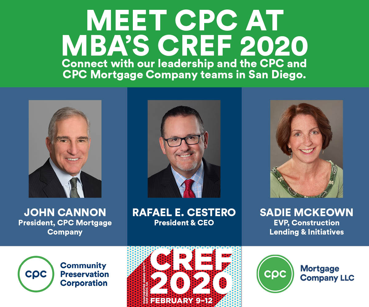 communityp's tweet photo. The CPC team is at the @MBAMortgage #CREF2020 this week - looking forward to catching up with colleagues and making new connections. #CREF #cre #realestate https://t.co/3zMUG5nuFt