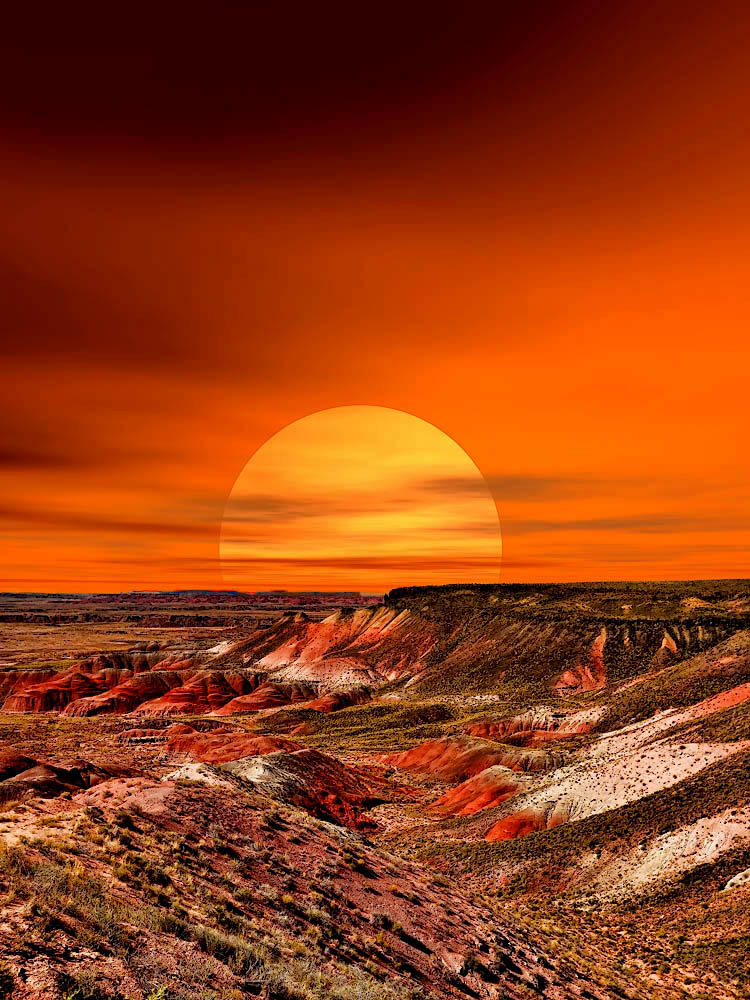 Petrified forest National Park, Arizona...