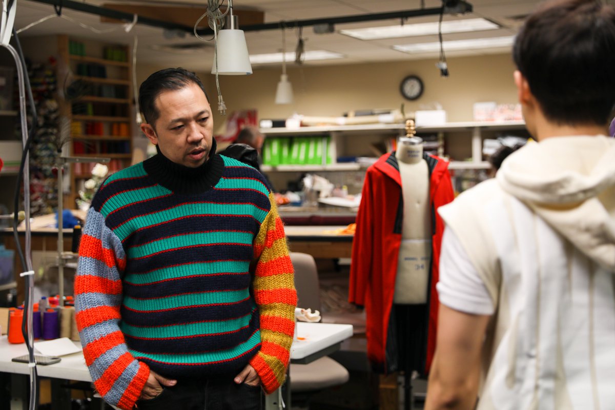 Pretty awesome to have Humberto Leon of <a href="/openingceremony/">opening ceremony</a> in the house to get these 🏃‍♀️ Times Are Racing 🏃‍♂️costumes squared away. We're on stage in two days!