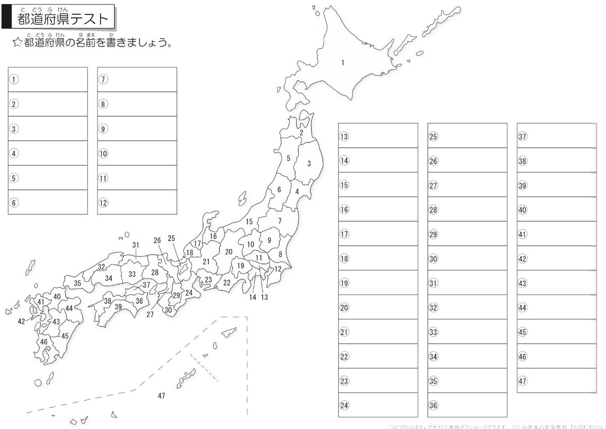 都道府県テスト