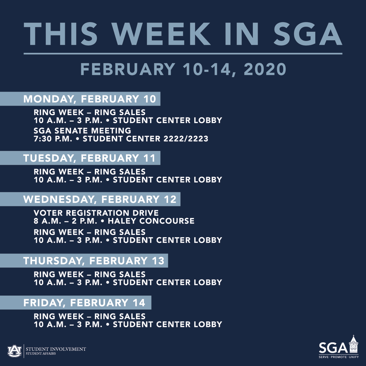 Get involved with SGA this week!