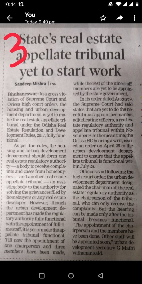 bpradhanodisha's tweet photo. Pic.1: Govt. Formed Tribunal. Was it a conspiracy to stop the functioning of the existing tribunal. FOR WHOM?
Pic.2: SC asked @SecyChief to establish tribunal in 3 months. Whom U R helping?
Pic.3: TOI covered it,
Pic.4: Indian express also,
Buyers waiting 4 #OREAT
@jenapratap66 https://t.co/fBjw3pYR6r