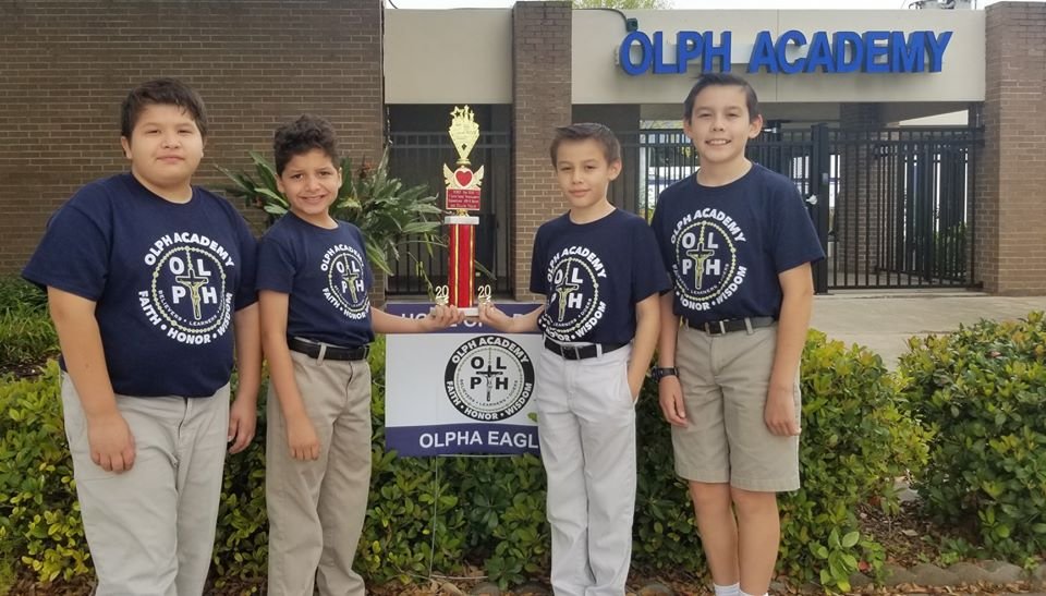olphacademycc's tweet image. Congratulations to our OLPH Academy chess team! L-R Jessie Joe Garcia, Elijah Trevino, Aiden Lopez, and Juan Lopez took 1st place in the I Love Chess tournament this past Saturday. Way to soar! #soarwitheagles #OLPHAadvantage♟