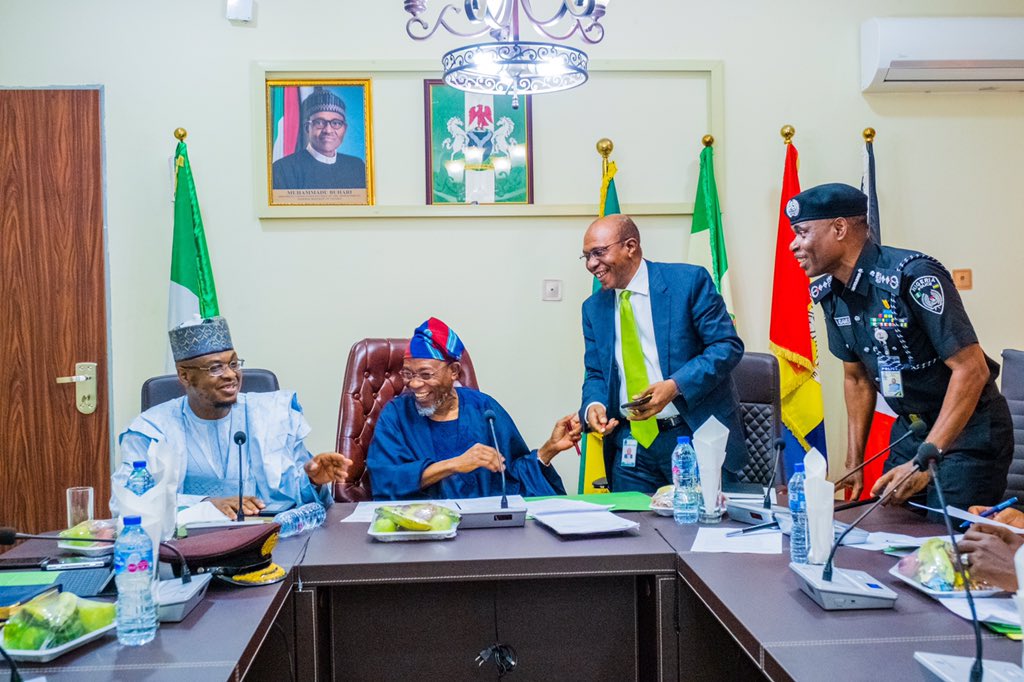 raufaregbesola's tweet photo. Today, I chaired the inaugural meeting of the ’Committee on Citizen Data Management’ established by President Muhammadu Buhari (@MBuhari) to harmonize various National Databases and also look into the temporary Migrant Visa Restriction by the US. https://t.co/Q5RMM9jOTl