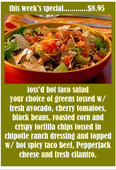 TossdSaladsSEA's tweet photo. IT'S BAAAACK! This week's special is TACO SALAD!

#Tossd #tacosalad #fanfavorite https://t.co/KsJHAX5ORP