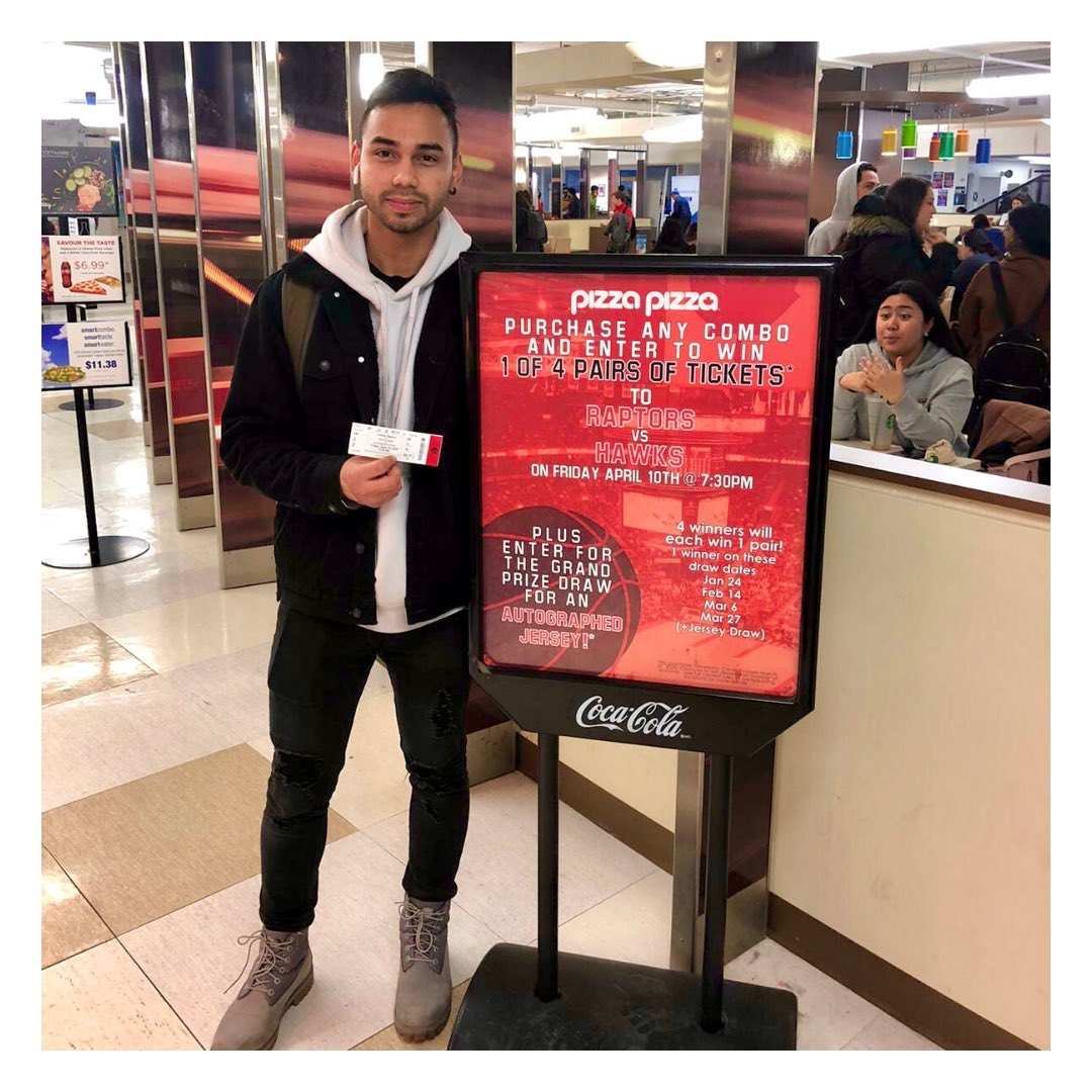 CONGRATULATIONS to our 1st winner for the Raptors Raffle! 👏💃

We are announcing our 2nd winner this Friday! You still have the opportunity to WIN! 🎊🎉

Purchase any combo from our @pizzapizzaltd and submit your ballot! #LETSGOOOOOOO 🏀

#GBCEats #BallisLife #Congratulations