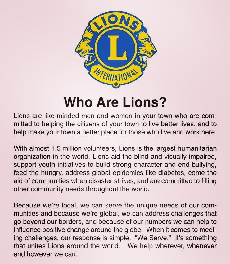 LeofricLions's tweet photo. 🦁Who Are Lions? - We Are! 

We are a group of volunteers who serve the people and community  of Coventry  

Check out the rest of our social media pages - if you want to make a difference why not come along to a meeting or project and meet us 

#WeServe #LeofricLions https://t.co/k6KHTT5aPj