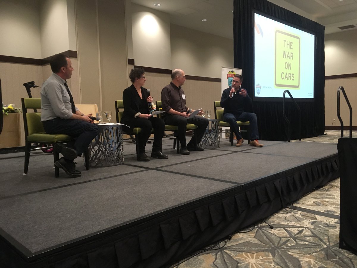 Live taping of @TheWarOnCars to talk about biking and walking in Denver #2020MPF