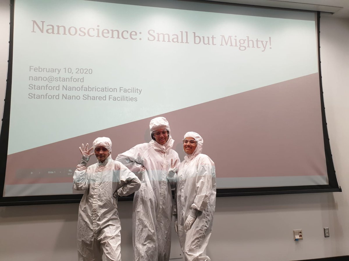 Got to try a gowning activity at Stanford Nanofabrication Facility!
#TownleySTEM #TowleyGirlsCan