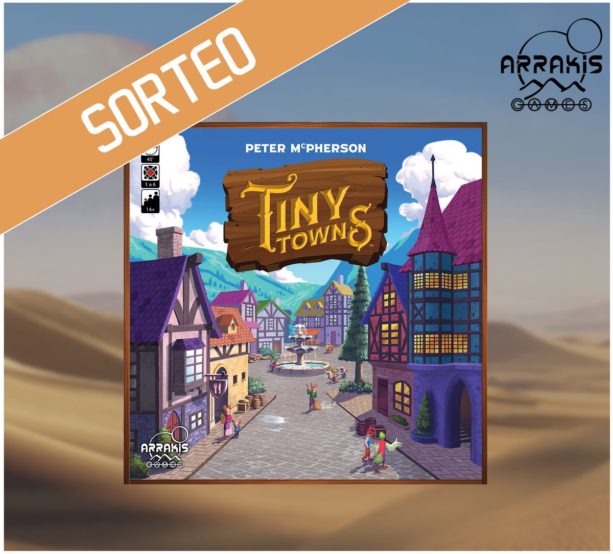 ArrakisGames's tweet photo. Tiny Towns llega a tiendas el próximo 21 de Febrero y para celebrarlo tenemos un sorteaco!!! Dale a me gusta y haz retweet para ganar una copia del juego!!

Sorteo válido solo para España, el ganador se anunciará el jueves 20 de Febrero.

Suerte a todos!!! https://t.co/1PECcuPuTu