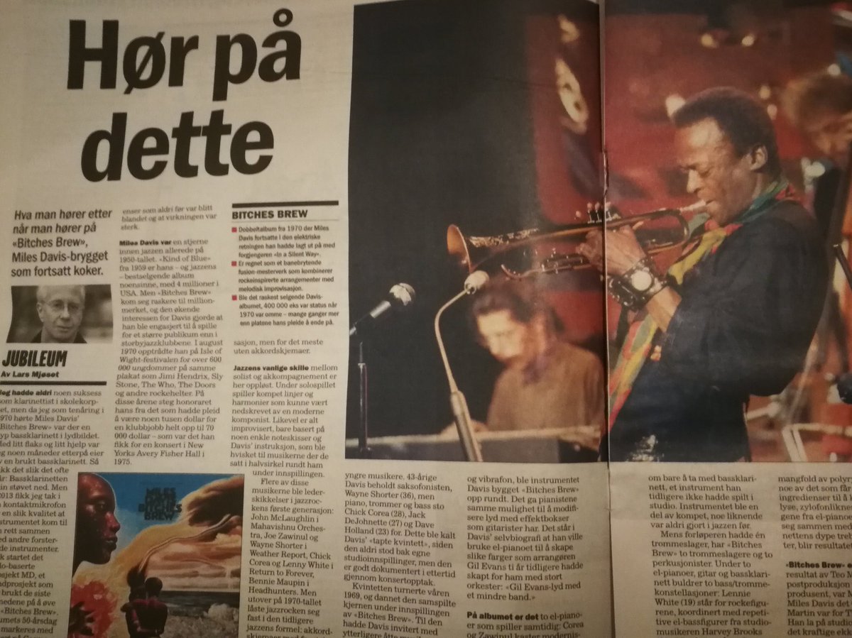 "Det handler om å lære seg å lytte. Det gjelder all jazz, men særlig denne musikken, der alt småplukket i kompet skal bidra til å få brygget til å koke." Lars Mjøset skriver om Bitches Brew, som han og Prosjekt MD skal spille på <a href="/CosmopoliteOslo/">Cosmopolite Scene</a> på onsdag.