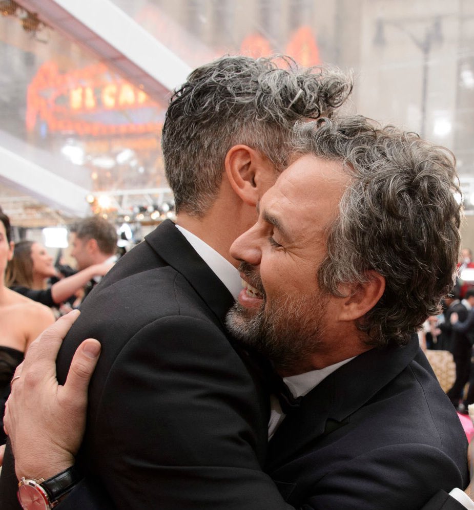 MarkRuffalo's tweet photo. “I dedicate this to all the Indigenous kids in the world who want to do art and dance and write stories, we are the original storytellers and we can make it here, as well.”

Congratulations, @TaikaWaititi, on a historic win at the #Oscars. Thanks for another beautiful film. https://t.co/eGcU63XHcW