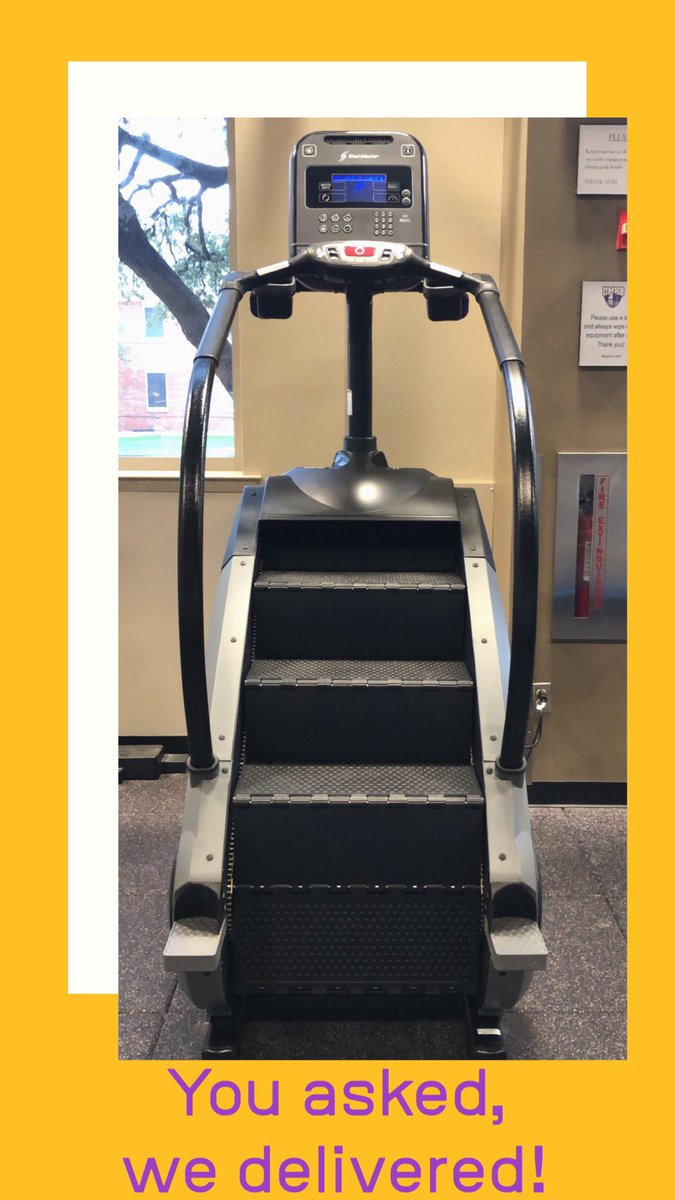 Hummmm, eye spy a BRAND NEW stair master in the MCC fitness center!