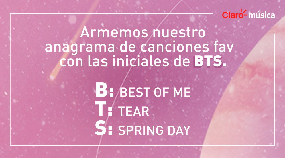 Bts 방탄소년단 Peru Usa Asisuenabts Y Forma Un Acrostico Con Cada Letra De La Palabra Bts B Boy In Luv T The Stars S So What Bts Twt