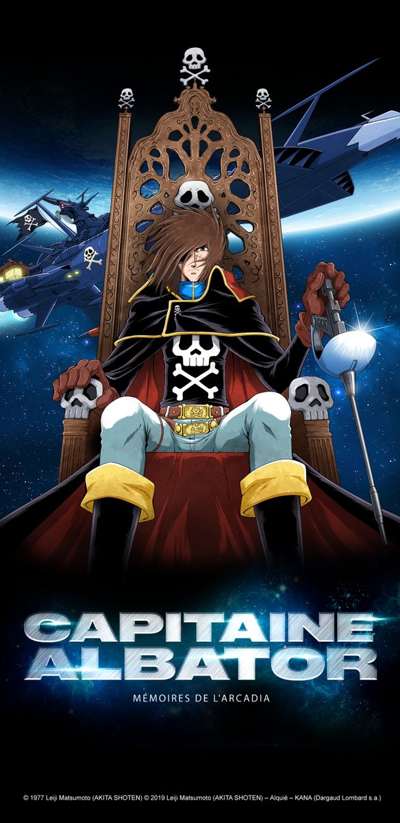 Albator_SSX's tweet photo. Les Editions Kana proposent sur leur plateforme plusieurs fonds d'écran pour smartphones, tablettes et PC de « Capitaine Albator - Mémoires de l'Arcadia » 「キャプテンハーロックアルカディアの記憶」 : https://t.co/4isyDk5tWj
#Albator #Alquie #Leiji #Harlock #ハーロック https://t.co/6wjG9Odu5h