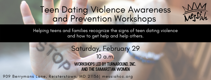 This month is Teen Dating Violence Awareness Month and we want to support the teens and families in our community. Join us Saturday, February 29th for Teen Dating Violence Awareness Workshops to learn the signs and how to help.