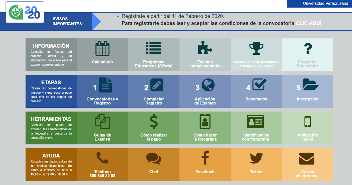 #AspirantesUV2020
Ya se encuentra disponible la Convocatoria de Ingreso a Licenciatura y TSU 2020. El registro inicia mañana 11 de febrero. Lean detenidamente los apartados de la Convocatoria.
Ingresen a: bit.ly/IngresoUV2020