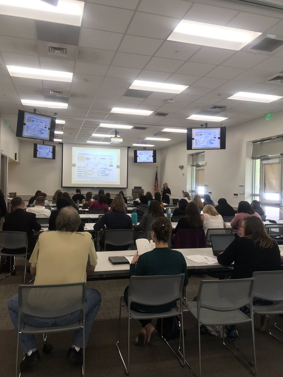 Great learning happening today! School Psychs and Social Workers learning about Cognitive Behavior Intervention applications across MTSS Tiers of service #Supportingourstudents #MentalHealthMatters #LoveLeeSchools