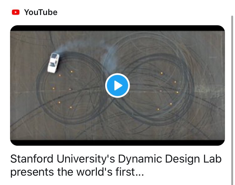 That’s my kind of autonomous vehicle. A Drifting DeLorean!  Stanford University's Dynamic Design Lab presents the world's first auto... youtu.be/nTK56vPb8Zo