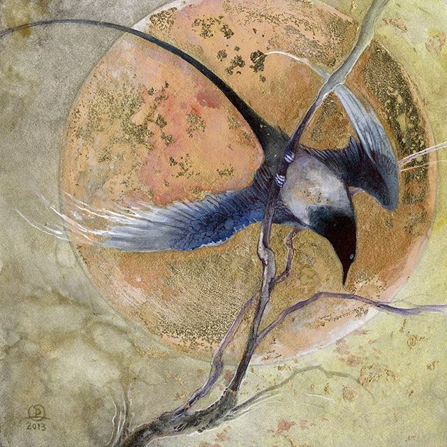 From my Magpies series '6 for Gold'
#Watercolor #painting #art #shadowscapes #gold #golden #goldleaf #shinystuff #magpies #magpie #birdpainting #birds #bird #birdsinart #beautyinnature #nurseryrhyme #nurseryrhymes #oneforsorrow #sixforgold
Prints here: ift.tt/38gDwTo