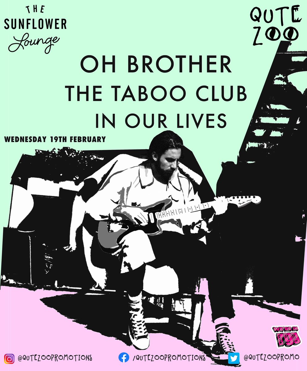 TheTabooClubUK's tweet image. Just over a week until we make our 2020 debut supporting Oh Brother at @Sunflowerlounge 😘🌻

We look forward to seeing you there 🔪🌹

RSVP: bit.ly/2MYRGjt