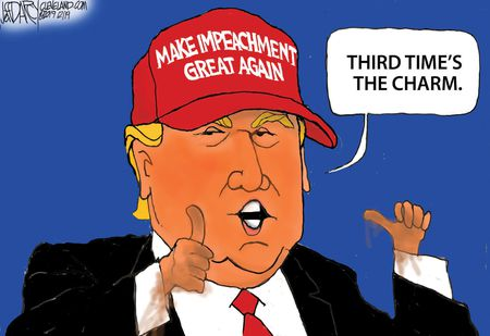 BlancheKnox5's tweet photo. @tribelaw @gtconway3d I figured that out the first day as I'm sure everyone else has.

At least he could lay claim to the #MostImpeachedPresident.

#ImpeachedForLife 

#VoteBlueToEndThisNightmare https://t.co/dCsHh51eVE
