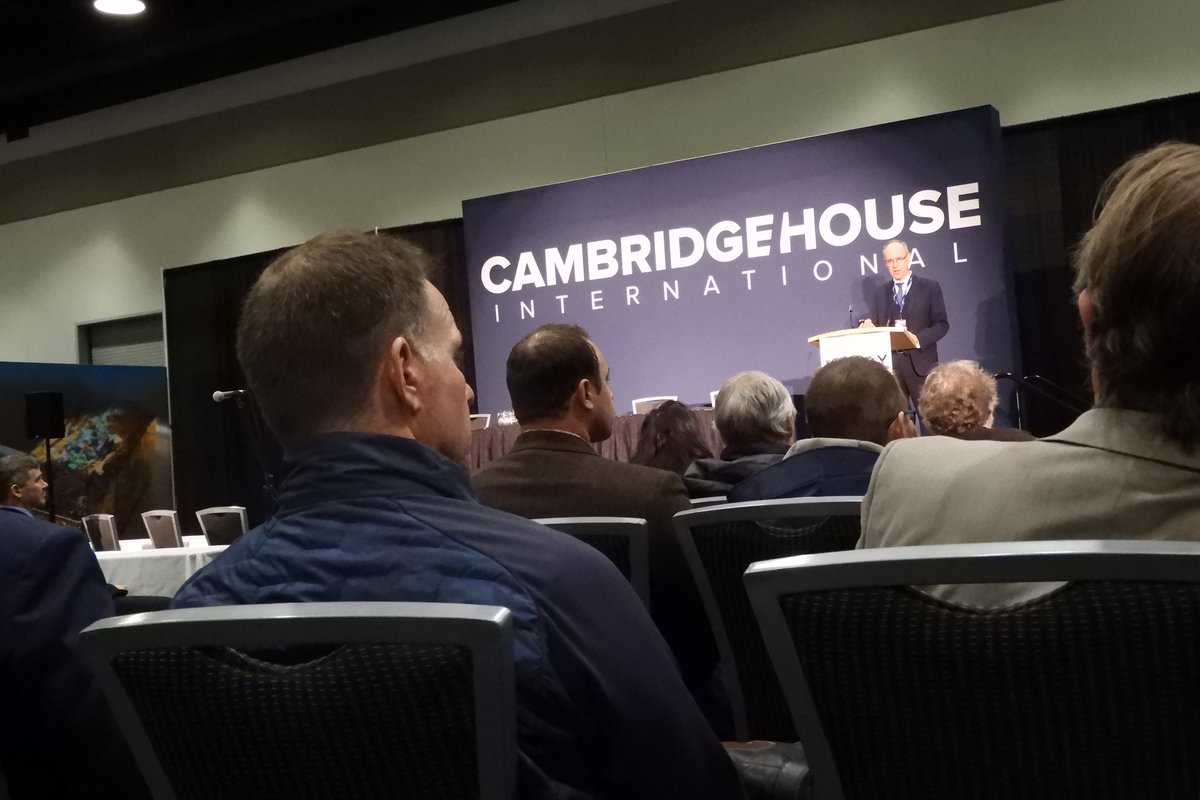 Zimtu's tweet photo. Commerce's President, Chris Grove, is exhibiting at PDAC 2020 March 1st to 4th in Toronto. Visit Chris in the Investors Exchange, Booth #2817 to learn more about the advanced Ashram Rare Earth & Fluorspar Project. Here Chris speaks during the recent #VRIC2020 in Vancouver. https://t.co/rop2aMYAJe