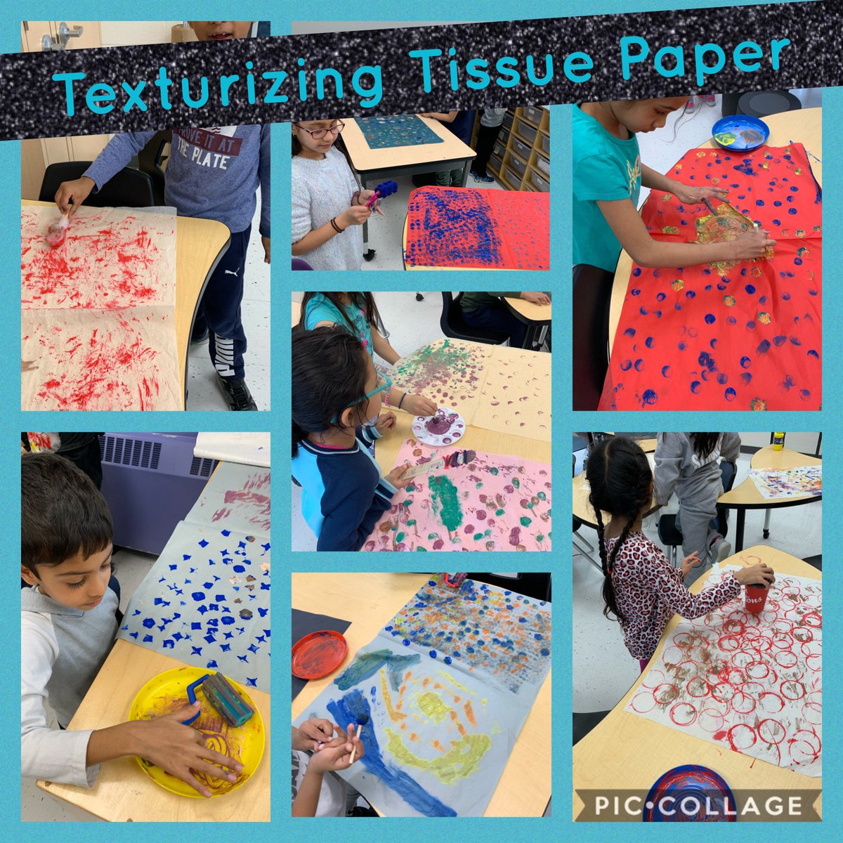 Grade 2’s getting some inspiration for texturizing from Eric Carle. We’ll connect back to our inquiry work for the final products...stay tuned! @WhaleysCorners @PeelSchools #MiniMakers #STORMmakers